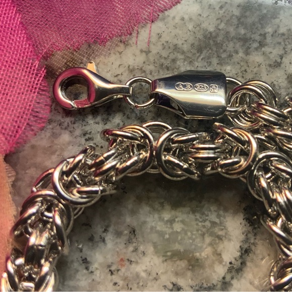 ♥️BRAND NEW♥️Sophisticated 925 sterling, Byzantine Bracelet for Women. - Picture 2 of 6